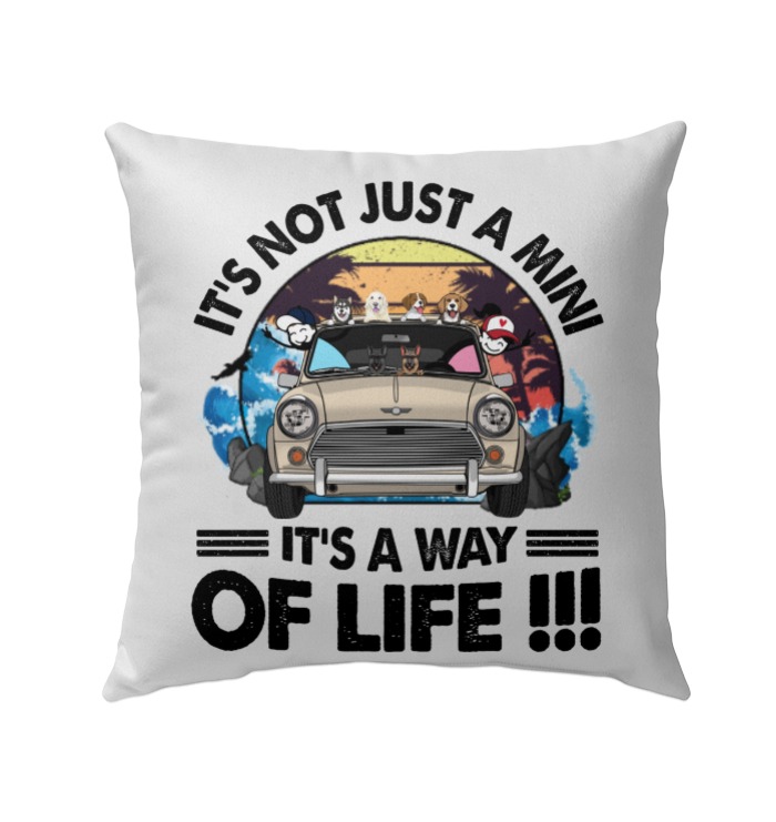 mini cooper pillow